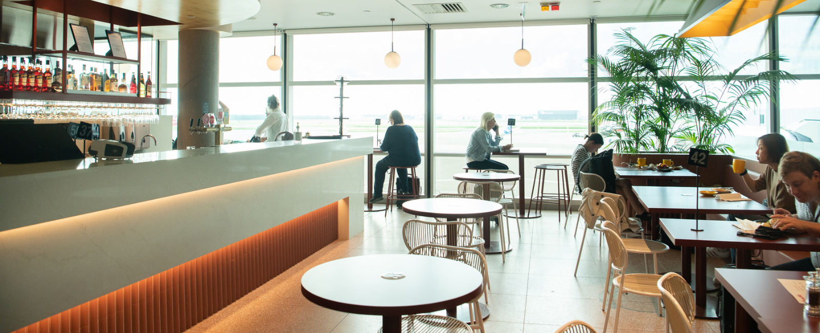 View of seating area at The Common