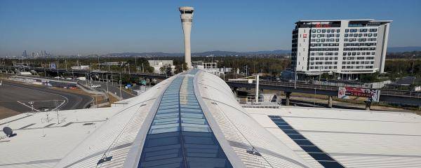 View of the Skylight from the Domestic Terminal Roof